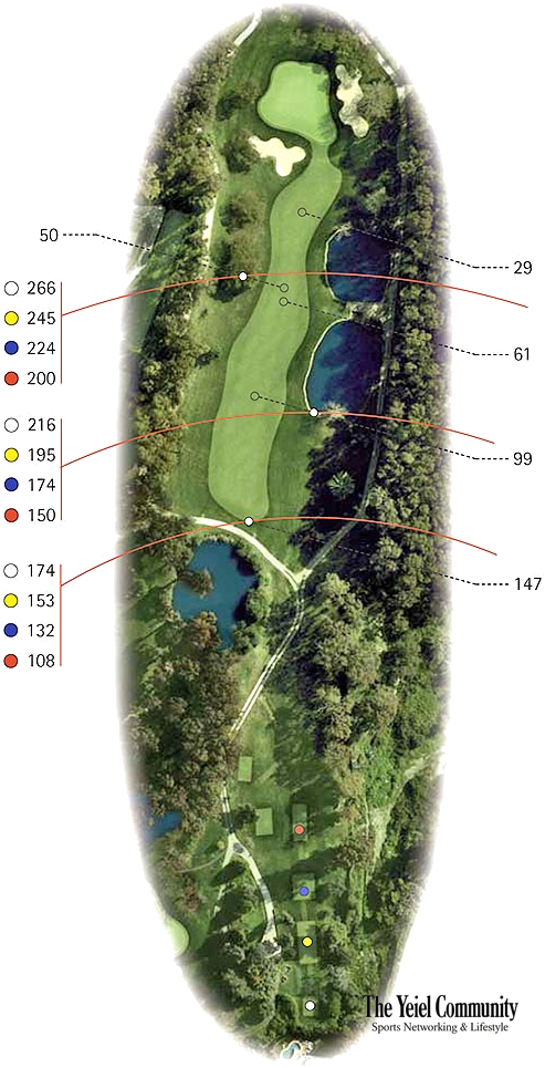 Plano del hoyo 2 de Club de Golf Aloha