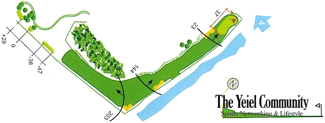 Plano del hoyo 3 de Balneario de Mondariz