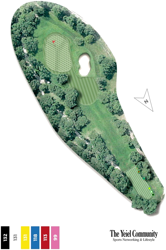 Plano del hoyo 2 de Club de Golf Montanyà