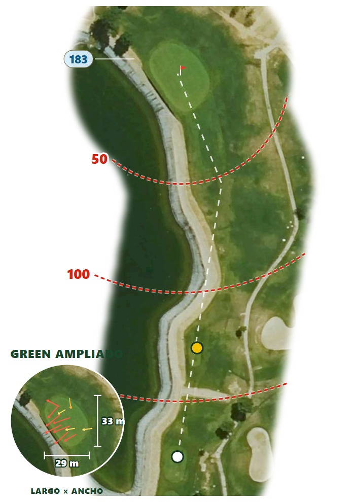 Plano del hoyo 3 de Cabanillas