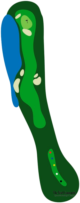 Plano del hoyo 1 de Salamanca Golf & Country Club