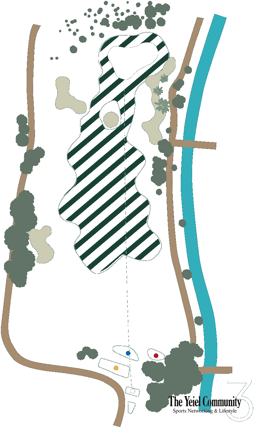 Plano del hoyo 3 de Santa Clara Golf Marbella