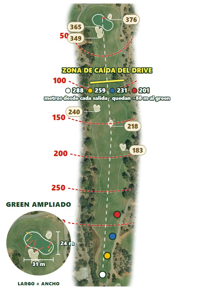 Plano del hoyo 3 de T-Golf Palma (antes Puntiró)