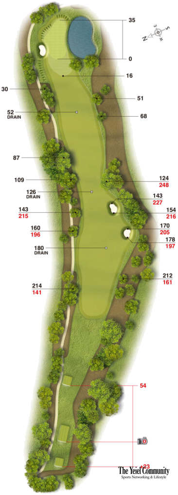 Plano del hoyo 2 de The San Roque Club