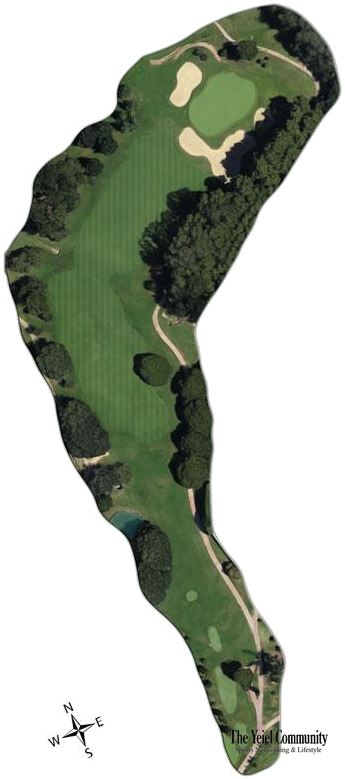 Plano del hoyo 1 de Club de Golf Vallromanes