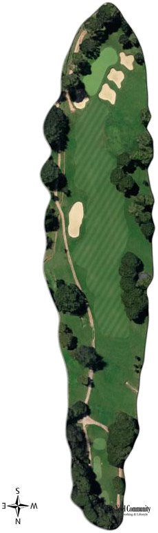 Plano del hoyo 3 de Club de Golf Vallromanes