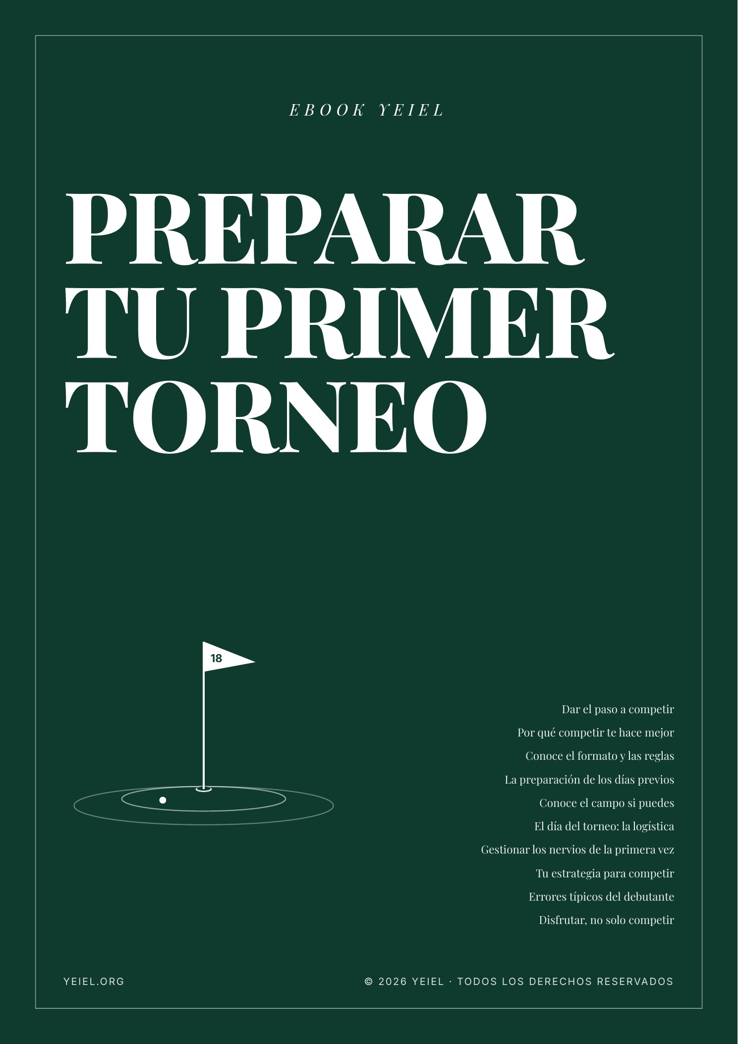 Portada del ebook Cómo preparar tu primer torneo de golf