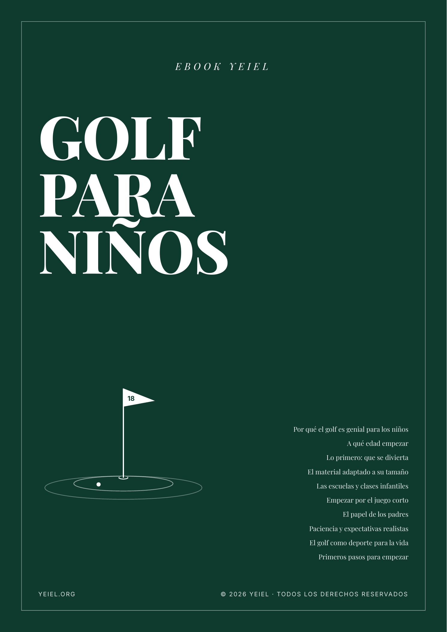 Portada del ebook Golf para niños: cómo iniciar a un peque