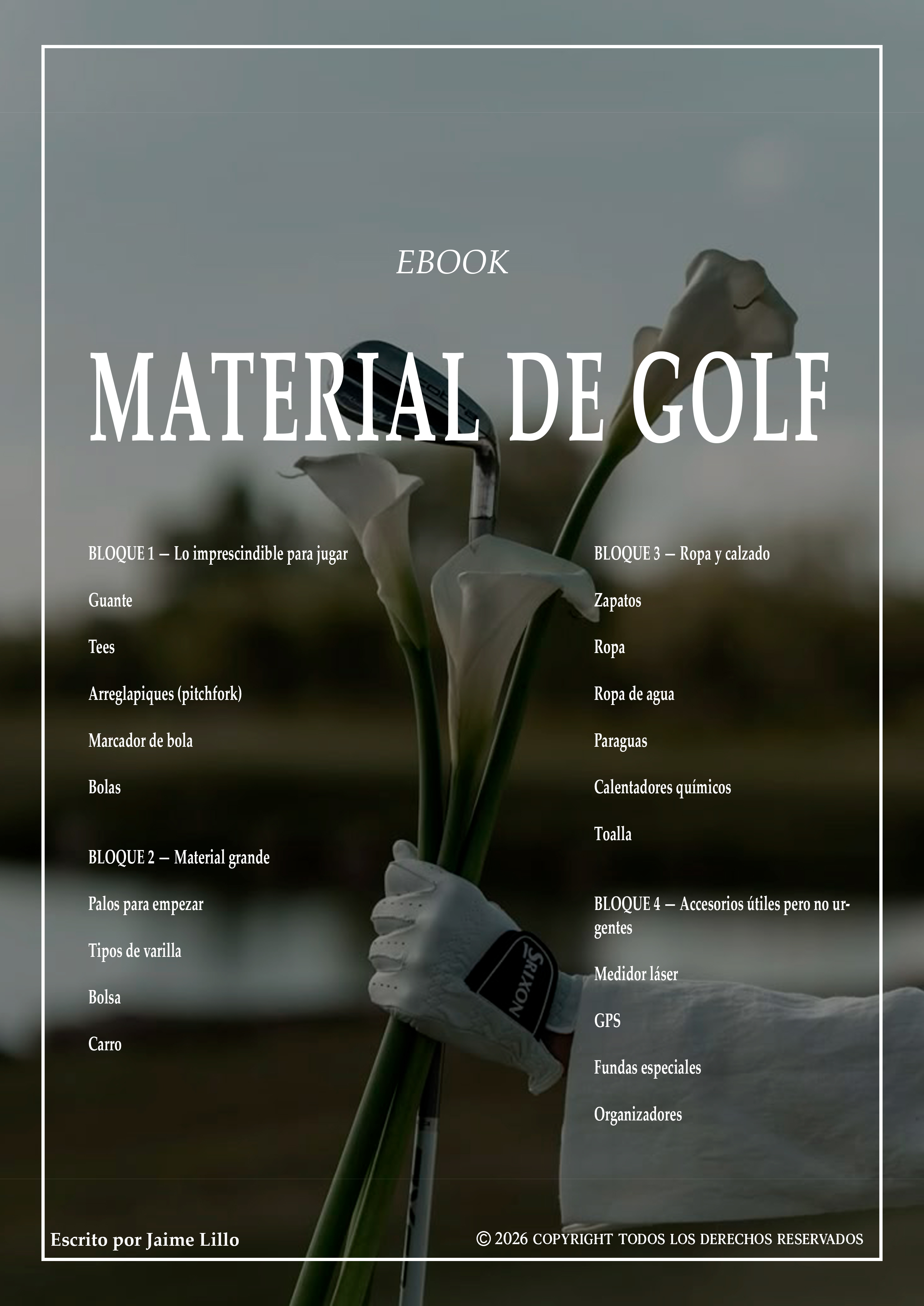 Portada del ebook Material de Golf